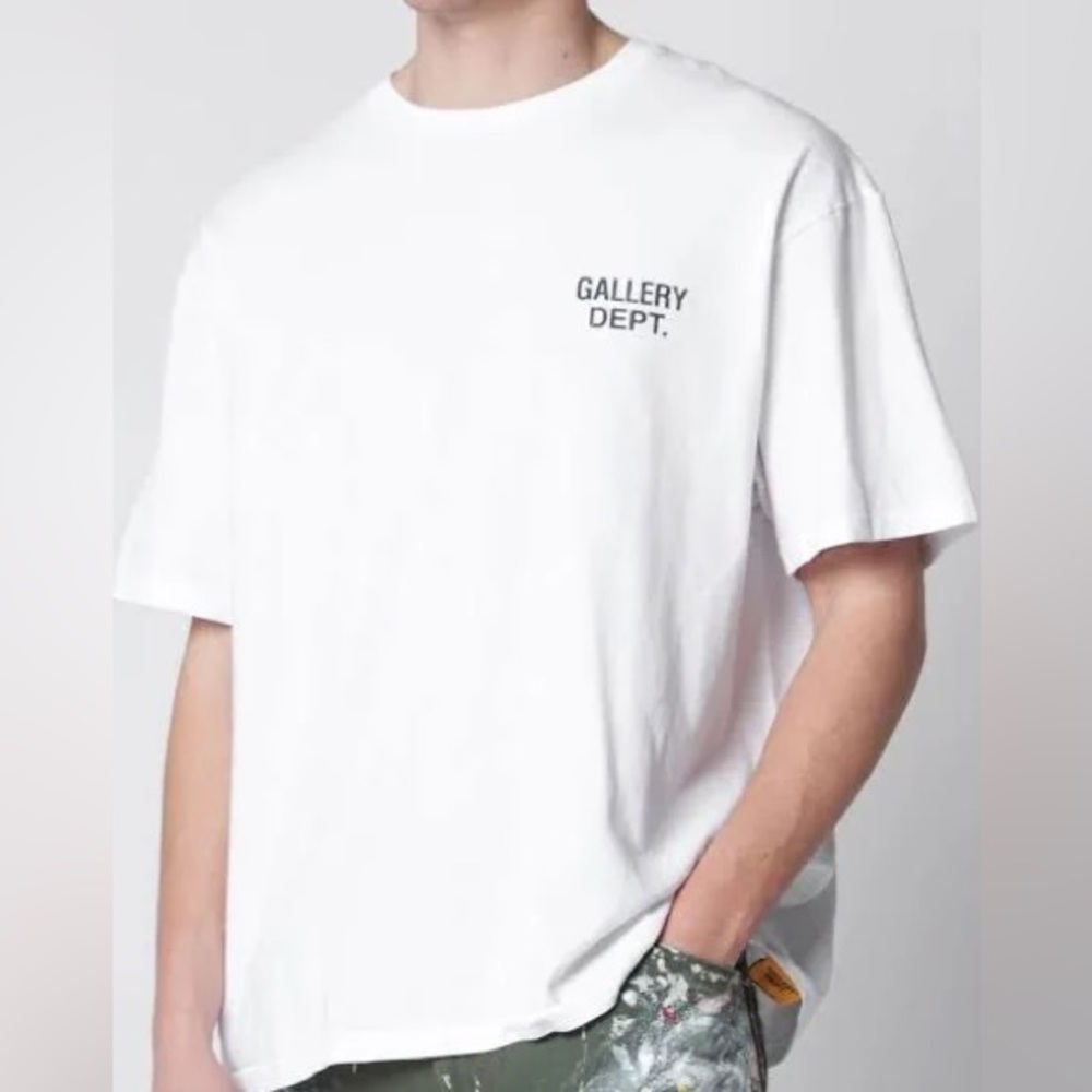 Gallery Dept White Short Sleeve Logo Tee